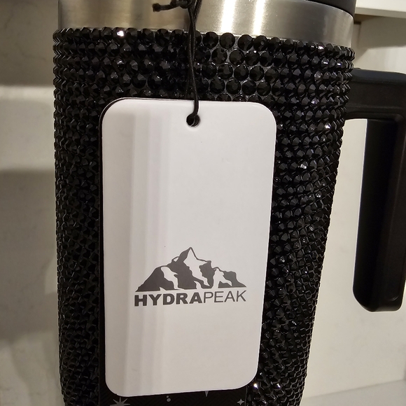 New Hydrapeak Black Rhinestone Stainless Steel 40oz Tumbler - Picture 14 of 14